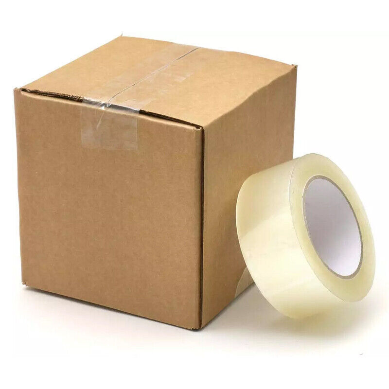 Packing Tape 48mm 100m Clear Sealing 6/48 Rolls Bulk