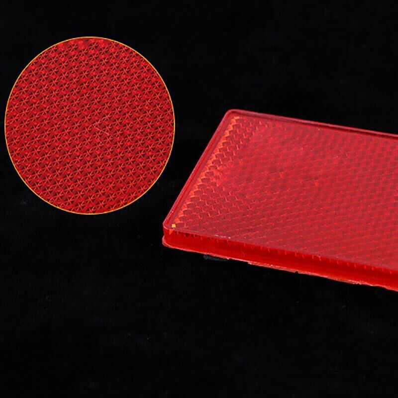 6X Red Amber White Trailer Reflectors Self-Adhesive Caravan Set