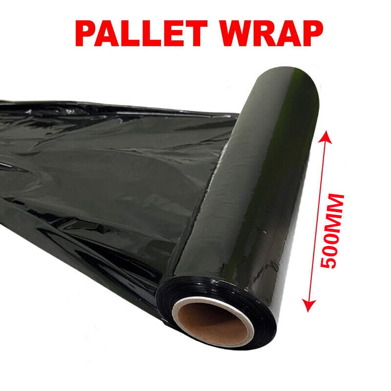 Stretch Film Black Pallet Shrink Wrap 500mm 330m 20um 1 Roll