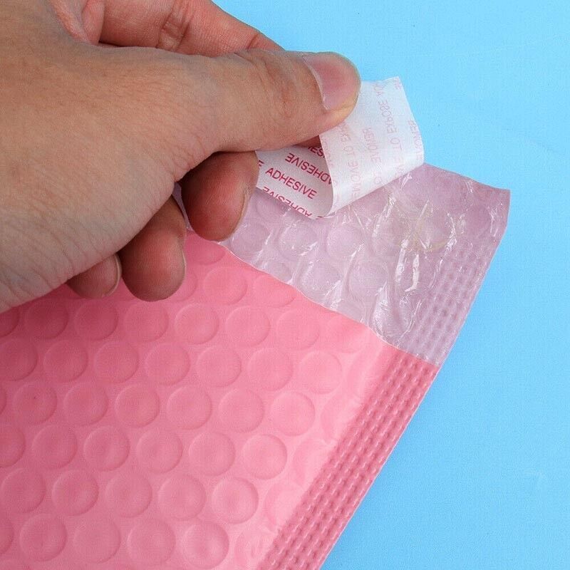 Pink Poly Bubble Mailer Padded Envelopes 50PCS 4 Sizes