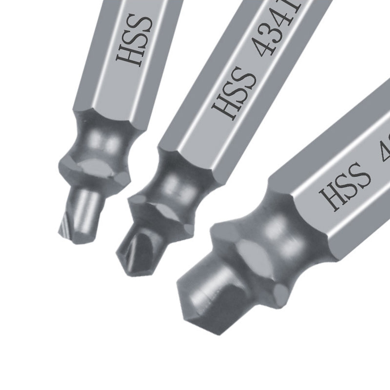 Damaged Screw Extractor Set 6PCS Easy Out Broken Drill Bit Remover Kit