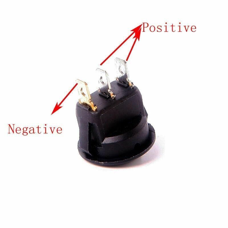 10PCS Blue LED Rocker Switch 12V Car Boat Truck Round ON OFF Toggle