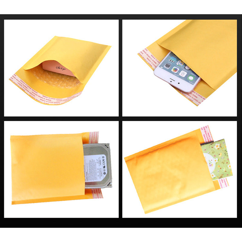 Bubble Mailer Bags Yellow 25PCS Shipping Packaging