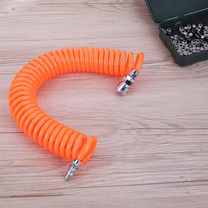 6m Coil Air Compressor Hose PU with Nitto Fittings