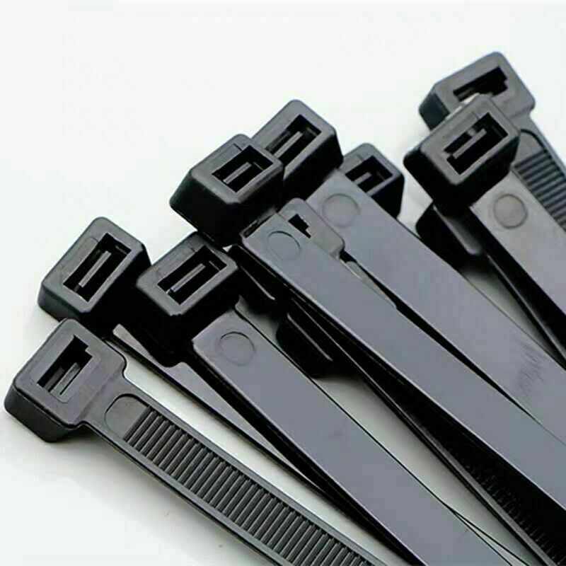 100-500PCS Nylon Cable Ties UV Resistant Zip Wire Ties Bulk Pack
