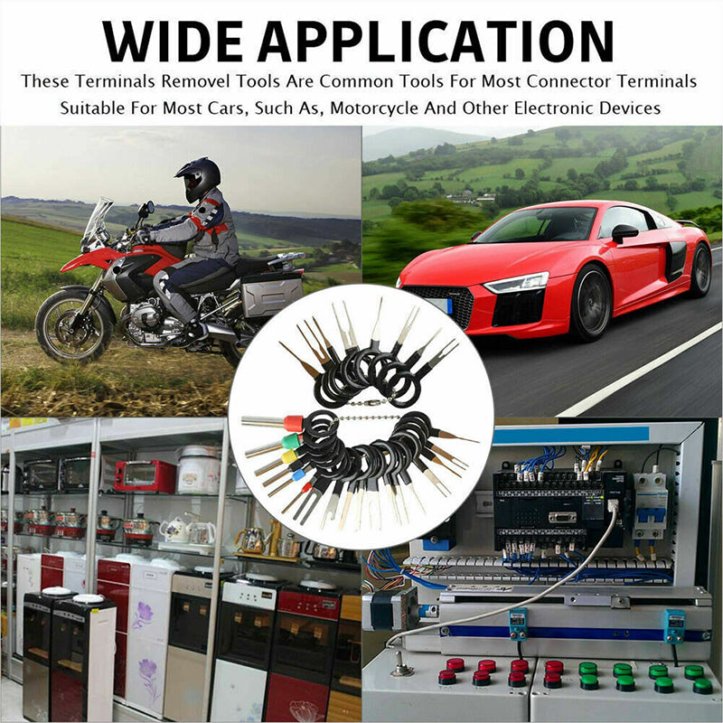 70Pcs Pin Ejector Wire Extractor Terminal Removal Connector Tool Kit