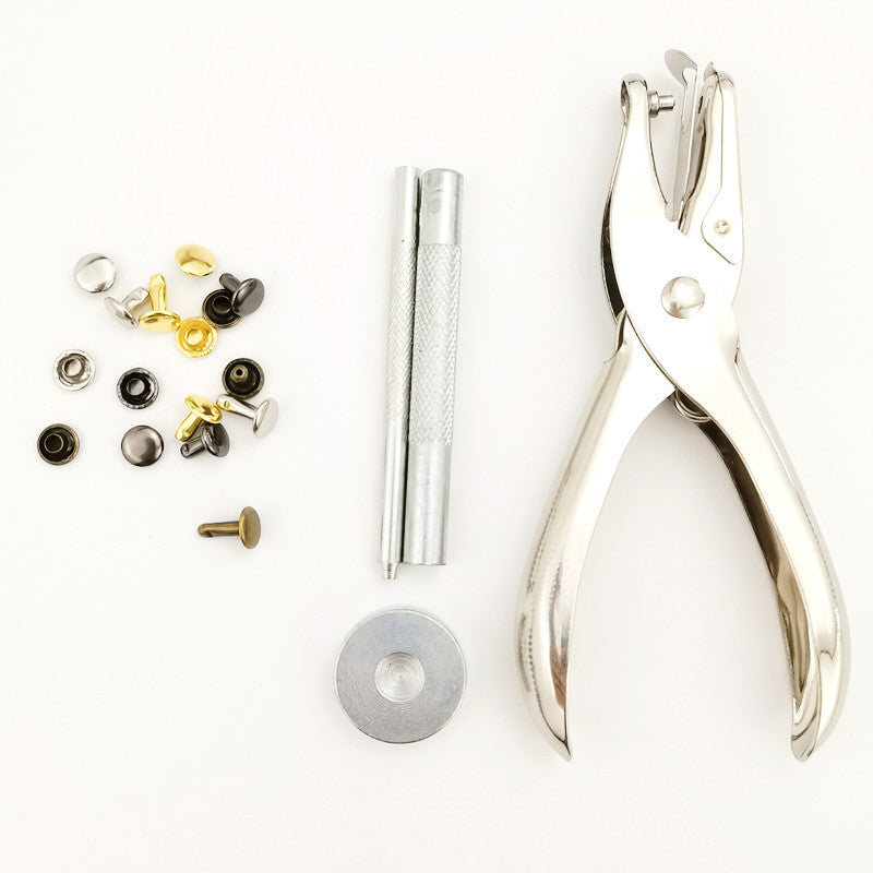 Leather Rivets Tool Kit 484PCS Double Cap Studs Set DIY