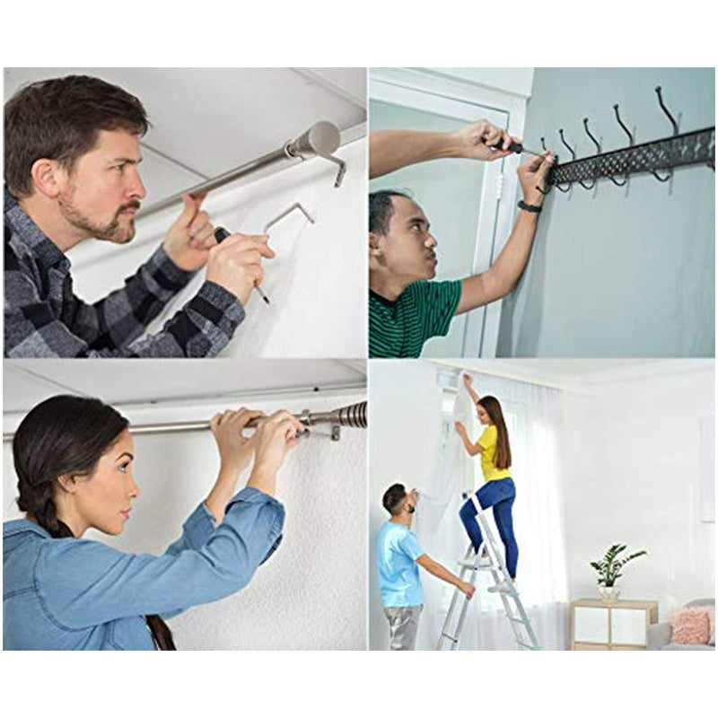 500PCS Nylon Wall Anchors Screws 13x42mm for Plasterboard