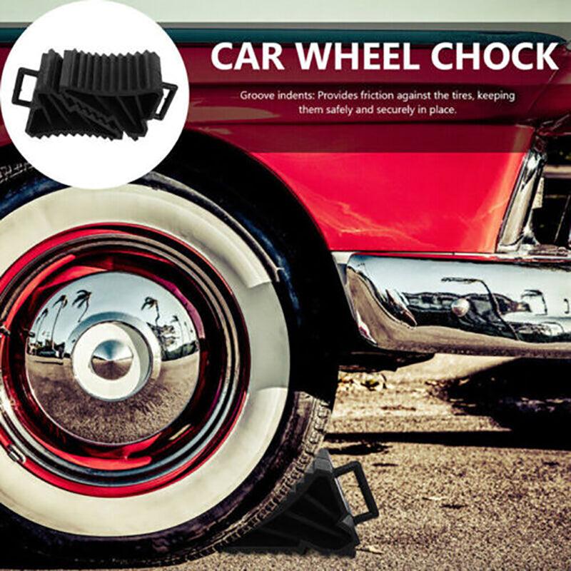 4PCS Heavy Duty Wheel Chock Car Trailer Boat Caravan Stops
