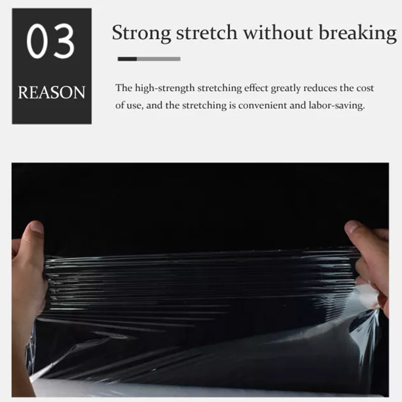 Stretch Film Clear Pallet Shrink Wrap 500mm 400m 20um 1 Roll