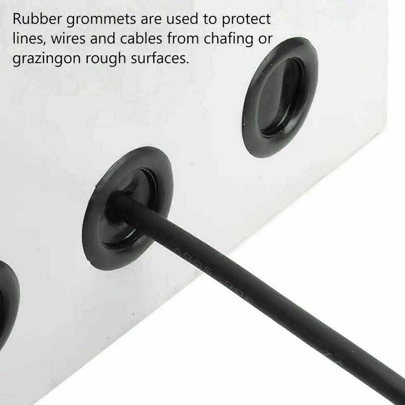 400PCS Auto Rubber Grommet Assortment Kit 7 Sizes Fastener