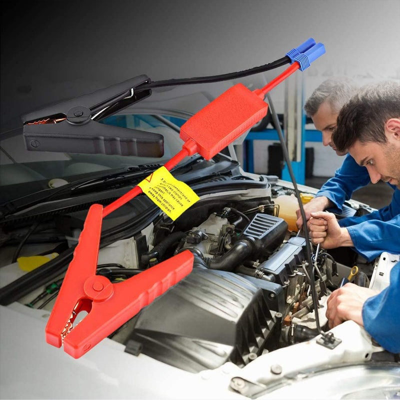 Car Portable Jump Starter Alligator Clamp Cable Connector EC5 Plug