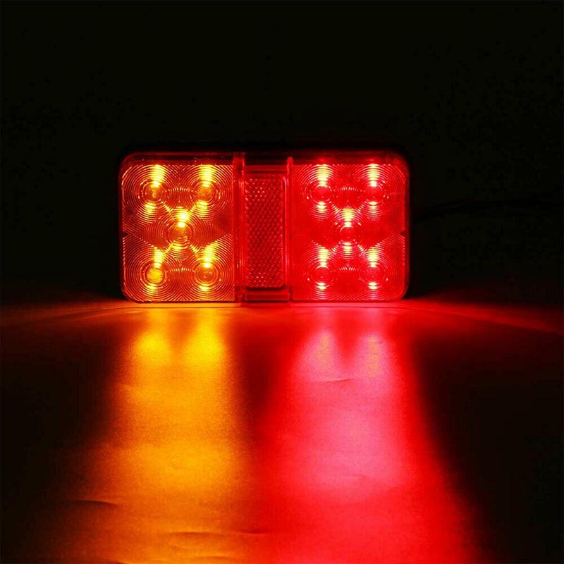 2PCS LED Trailer Tail Lights 12V Stop Indicator Lamp Truck Caravan Boat
