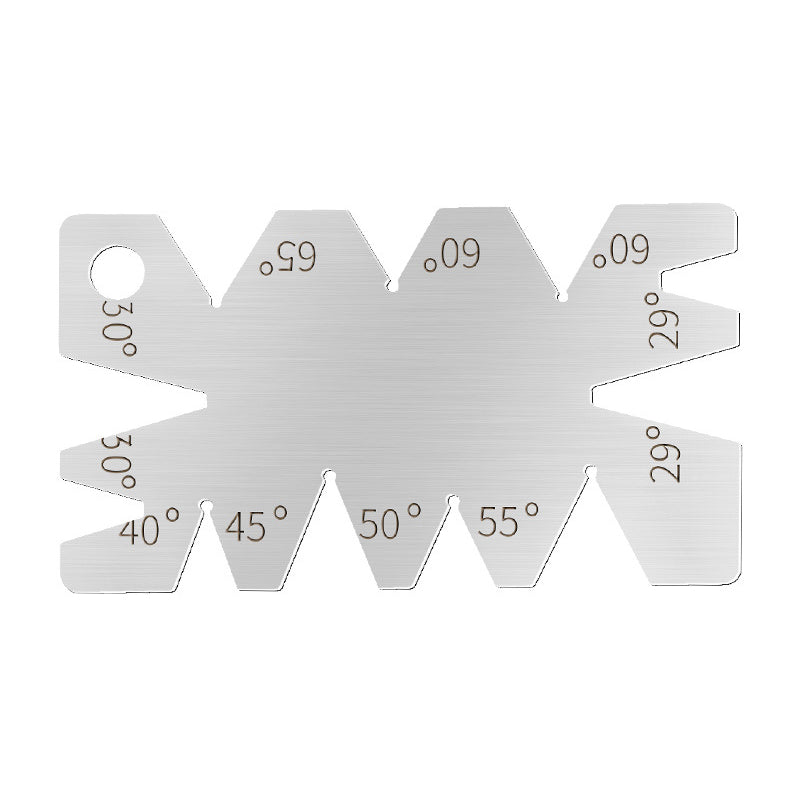 2PCS 8 Angle Centre Thread Screw Cutting Gauge Metric Whitworth