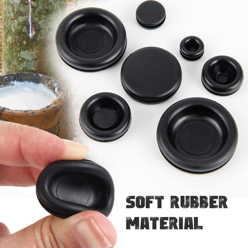 200PCS Rubber Grommet Assortment Kit 7 Sizes Fasteners