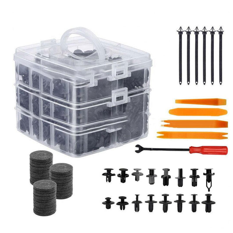 731PCS Car Trim Clips Rivets Retainer Fastener Kit