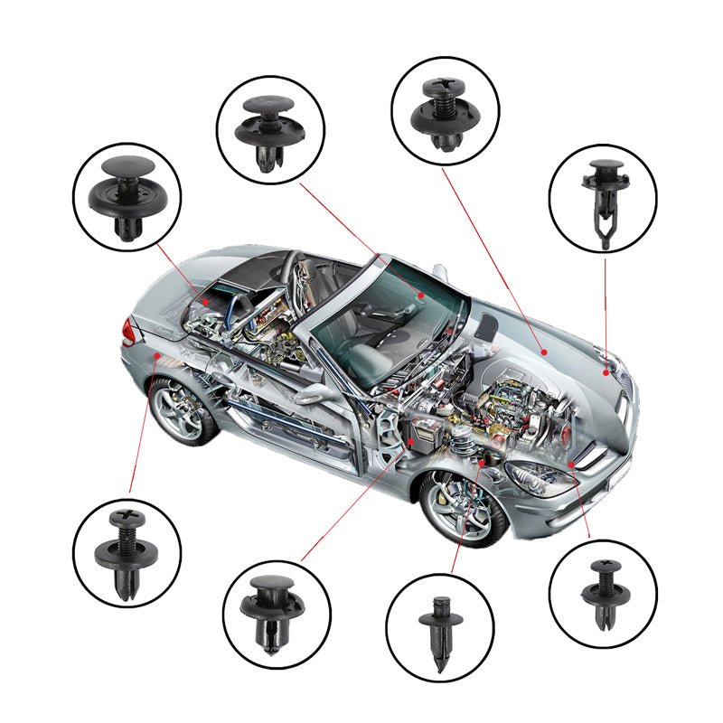 Car Body Trim Clips Retainer Bumper Plastic Fastener Kit 625PCS