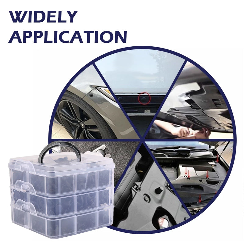 Car Body Trim Clips Retainer Bumper Plastic Fastener Kit 625PCS