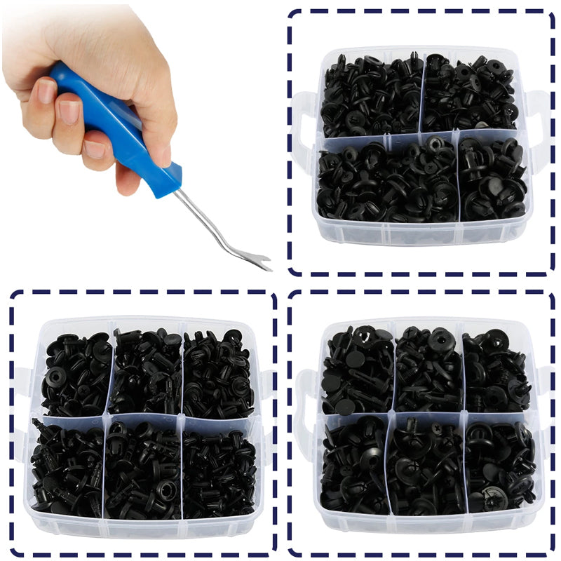 Car Body Trim Clips Retainer Bumper Plastic Fastener Kit 625PCS