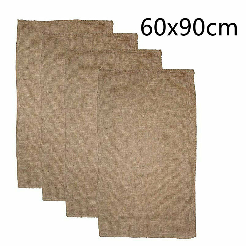 10pcs Large Hessian Sand Bags 90cm Burlap Potato Sack Race Bags