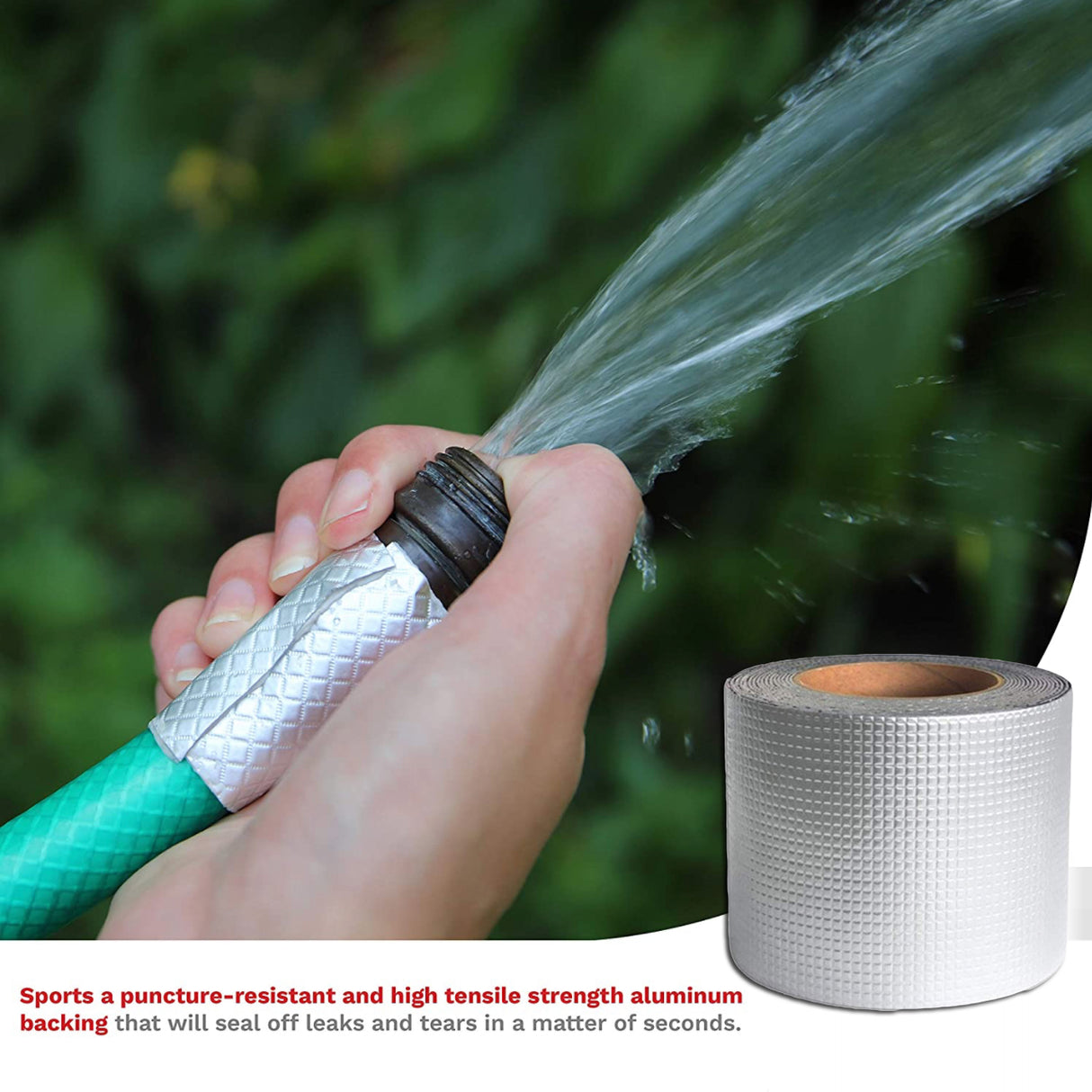 Butyl Rubber Aluminium Foil Waterproof Tape 5M 1 Roll Repair