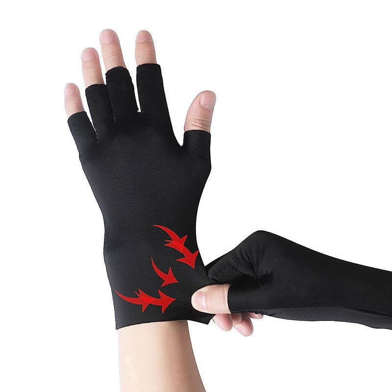 Compression Gloves Fingerless Support Gloves 1 Pair 4 Colours