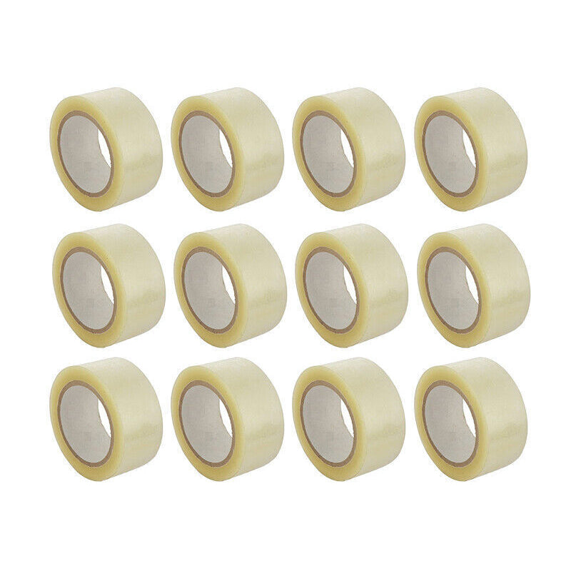 Packing Tape 48mm 100m Clear Sealing 6/48 Rolls Bulk