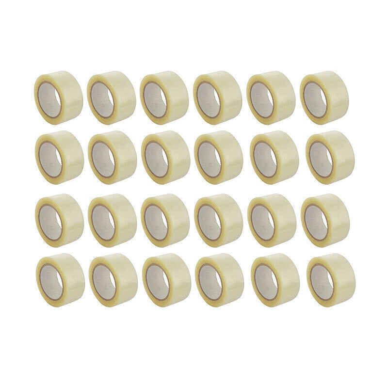 Packing Tape 48mm 100m Clear Sealing 6/48 Rolls Bulk