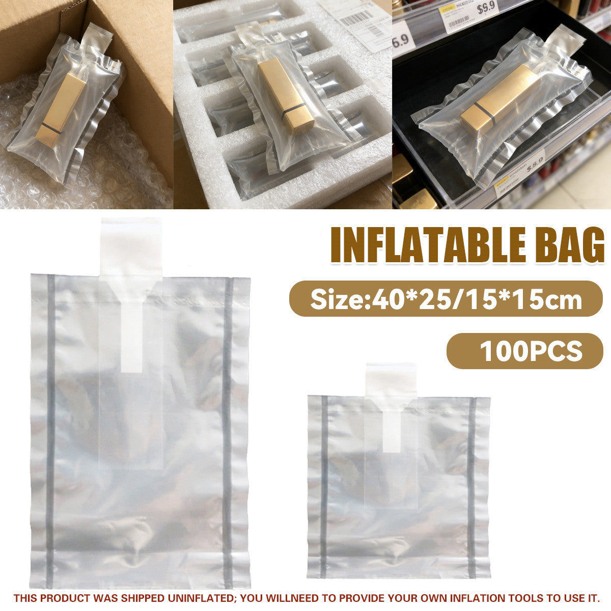 100PCS Inflatable Protective Packaging Bags Clear Shockproof