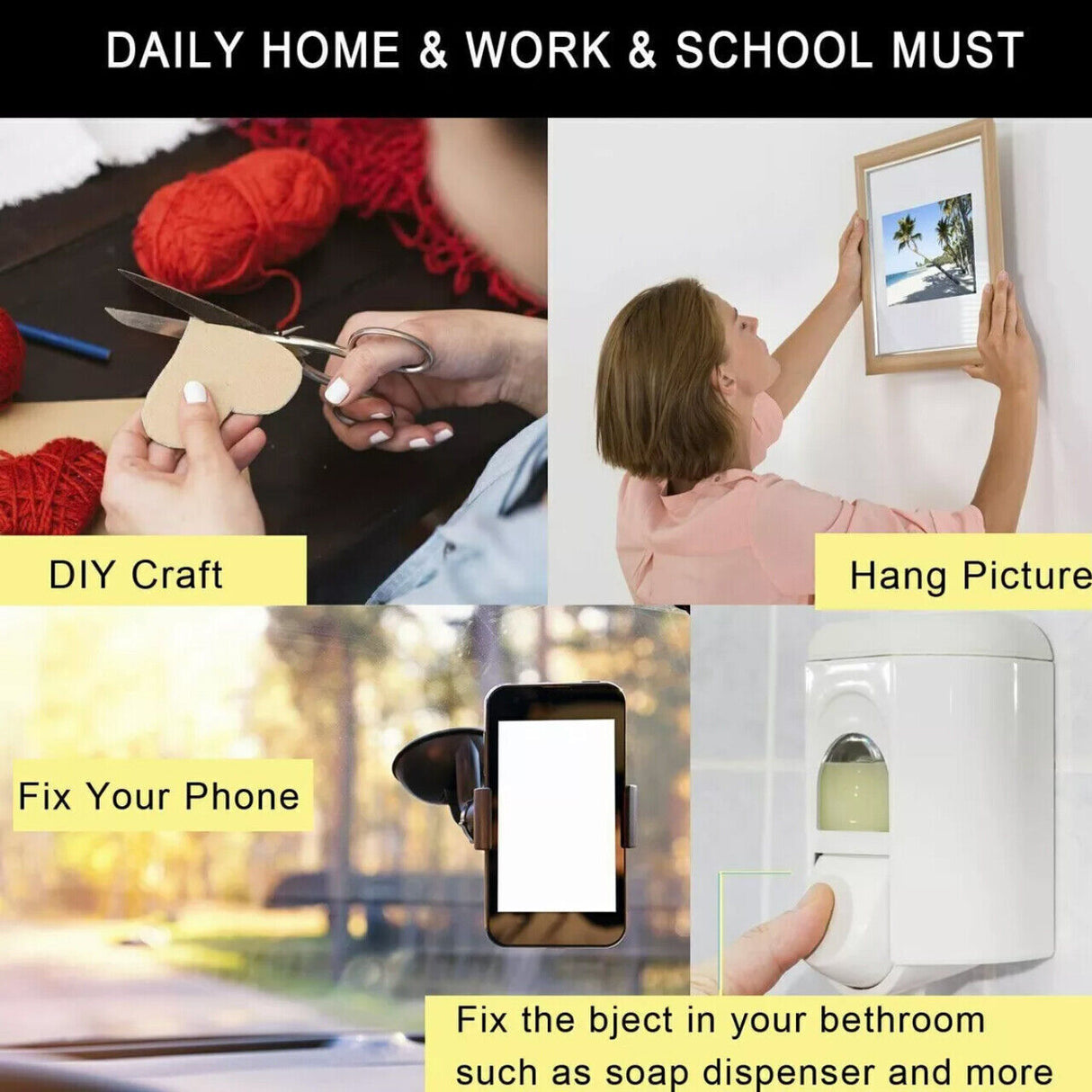 3M Double Sided Foam Sticker Tape Round Square Adhesive Pads