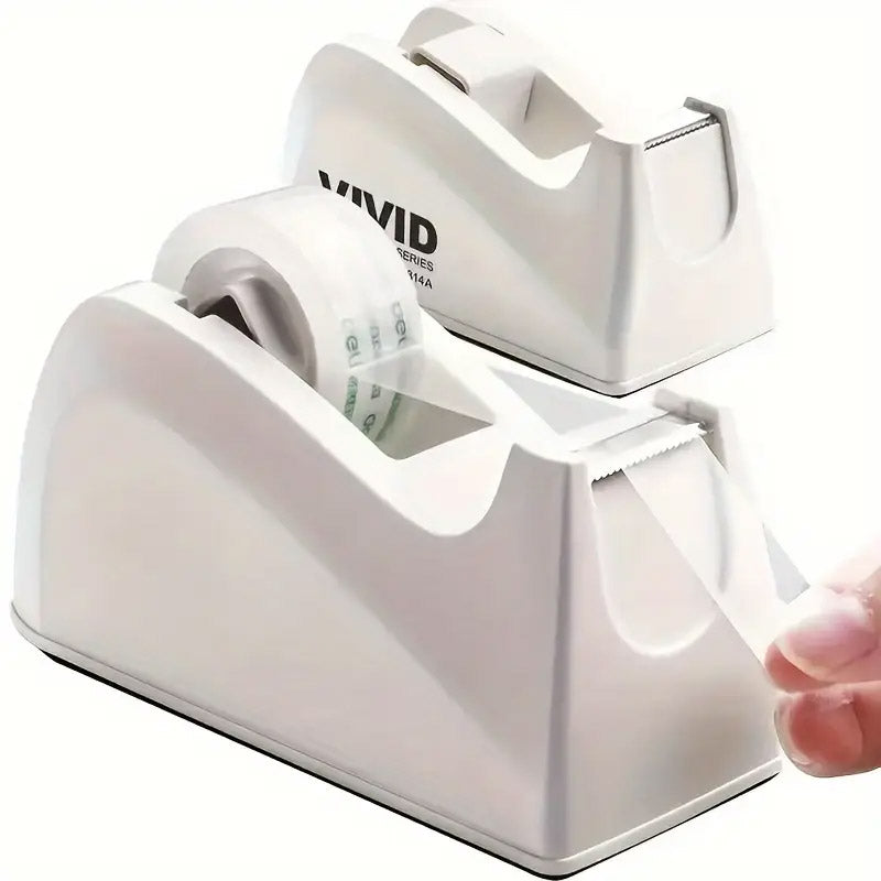 Transparent Desk Tape Dispenser Holder Refillable Tape Cutter