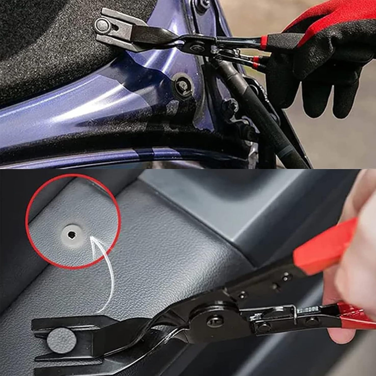 2PCS Car Lamp Plier Auto Clip Remover Repair Tool