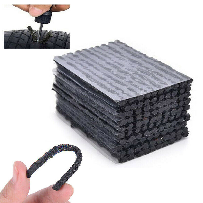 100PCS Tyre Repair Plugs Tubeless Car Tire Puncture Seal Strips