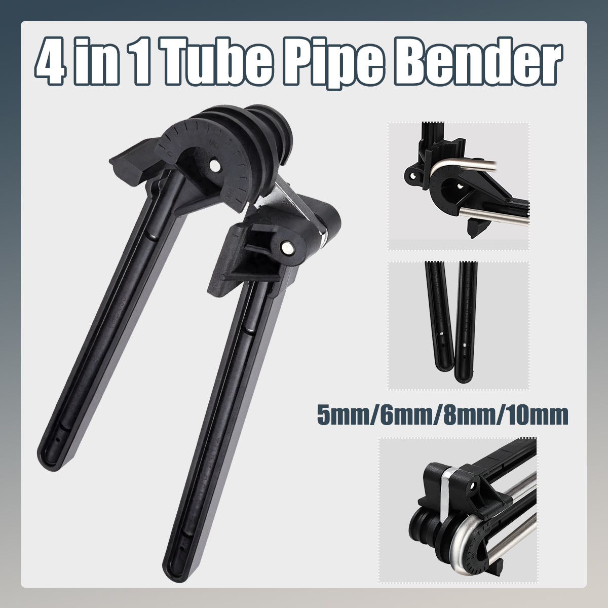 180 Degree Tube Pipe Bender 4 in 1 Brake Line Tubing Tool