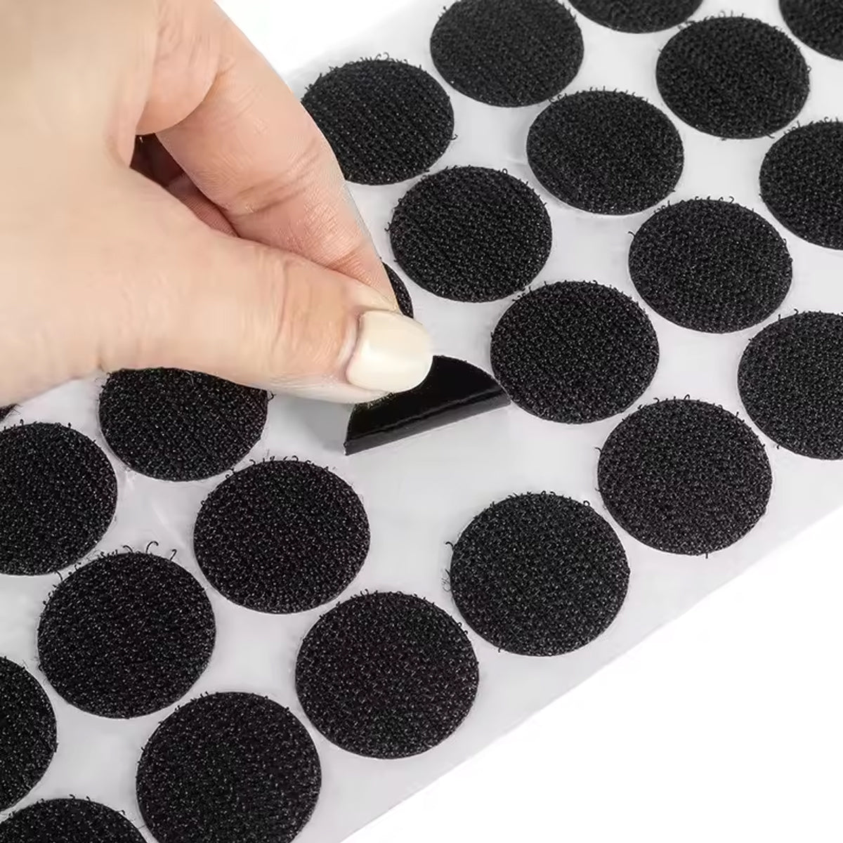 Strong Sticky Round Self Adhesive Velcro Dots DIY Bond Tape No Mark Fasteners