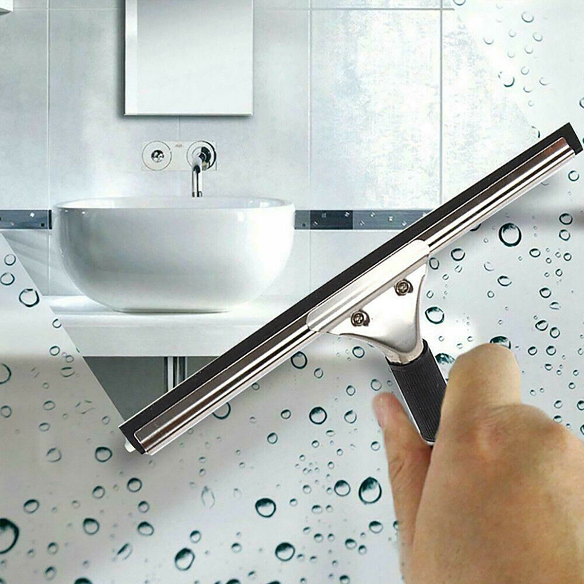 Household Glass & Floor Cleaning Wiper Bathroom Scraper
