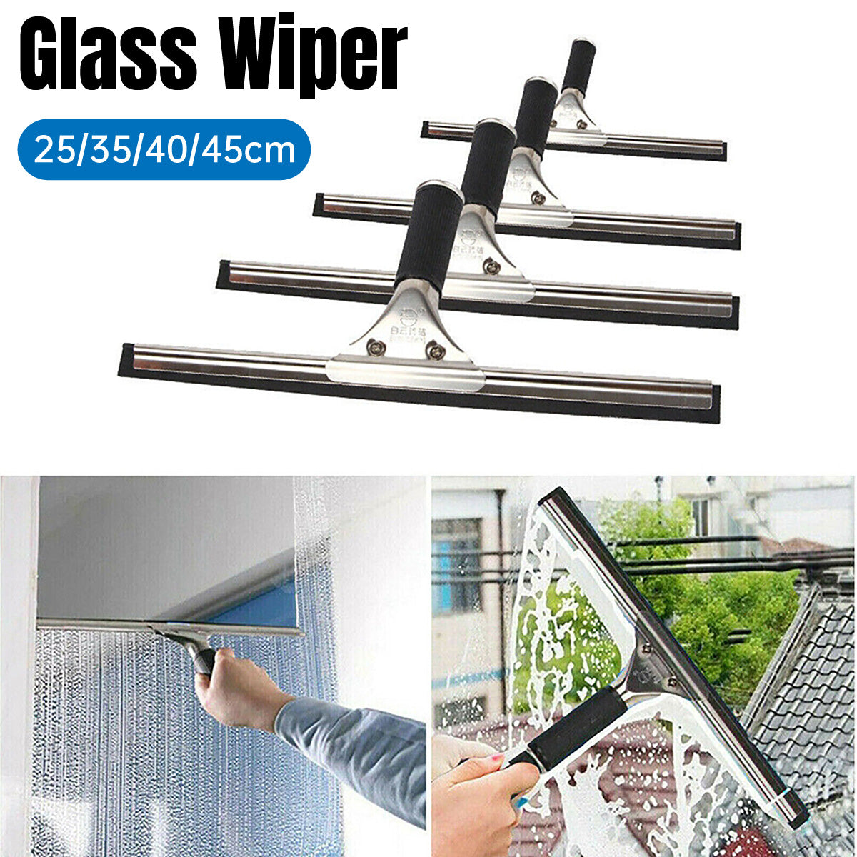 Household Glass & Floor Cleaning Wiper Bathroom Scraper