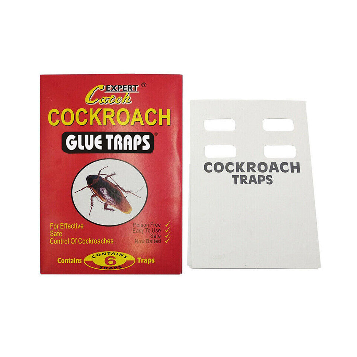 Cockroach Sticky Glue Traps 18pcs / 3 Pack for Pest Control