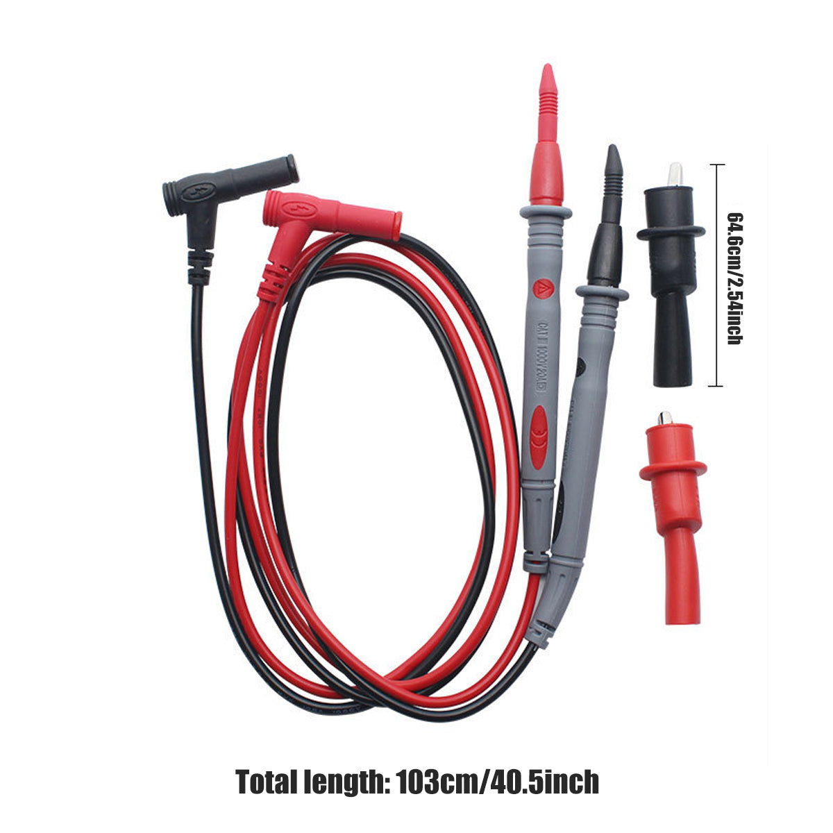 Universal Multimeter Test Pen Leads with Clip Accessories
