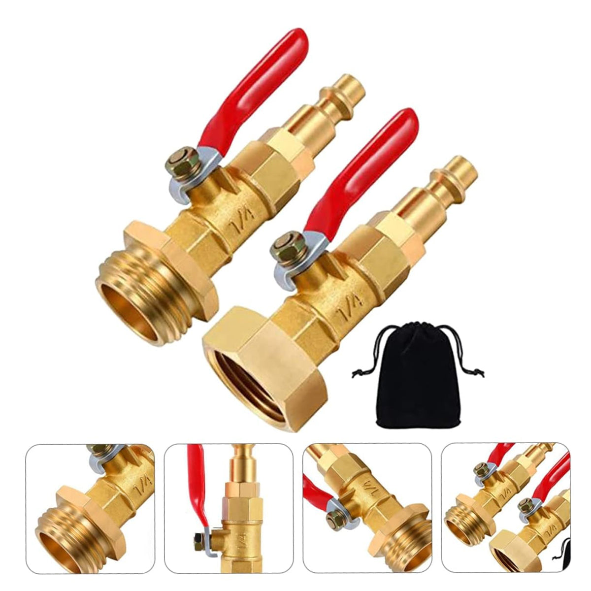 2PCS Antifreeze Winter Joint Tool Durable Brass Water Fittings