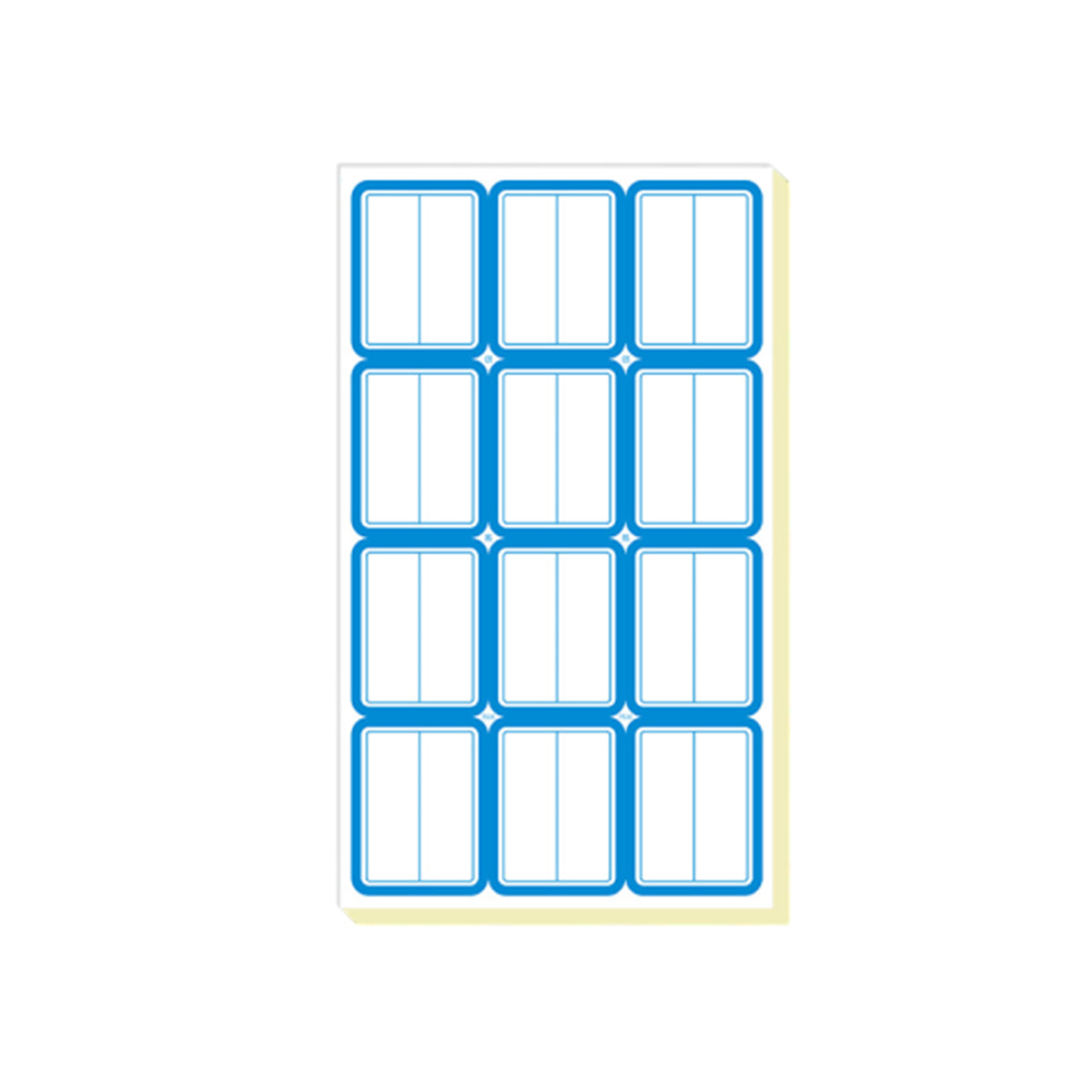 100pcs Self Adhesive Price Stickers Blank Name Number Labels for Inventory