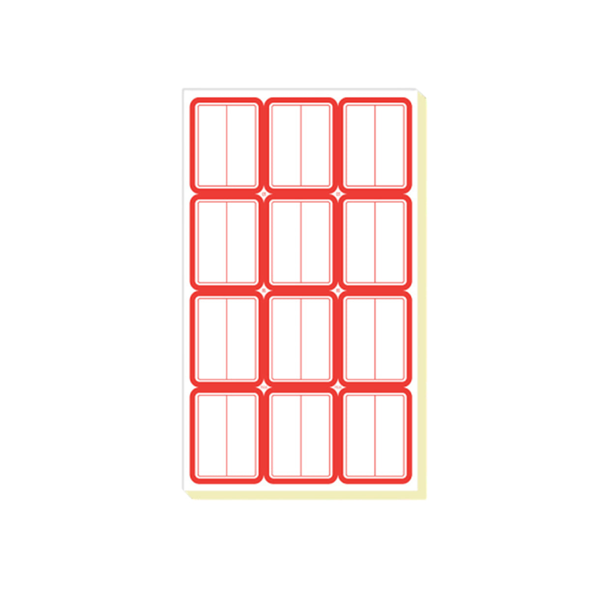 100pcs Self Adhesive Price Stickers Blank Name Number Labels for Inventory