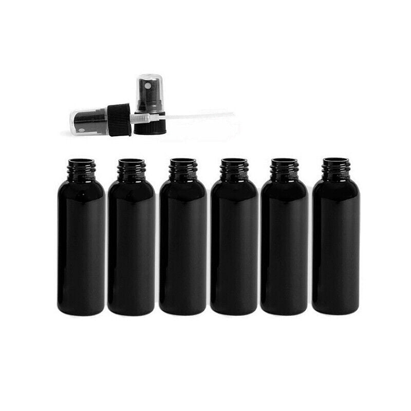 20pcs Plastic Spray Bottles 100ml Empty Fine Mist Atomizer Black