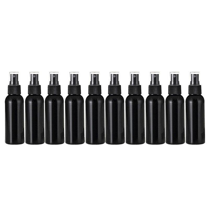 20pcs Plastic Spray Bottles 100ml Empty Fine Mist Atomizer Black