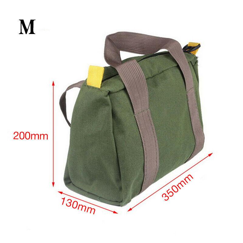 Waterproof Canvas Tool Bag S/M/L Portable Heavy Duty Storage