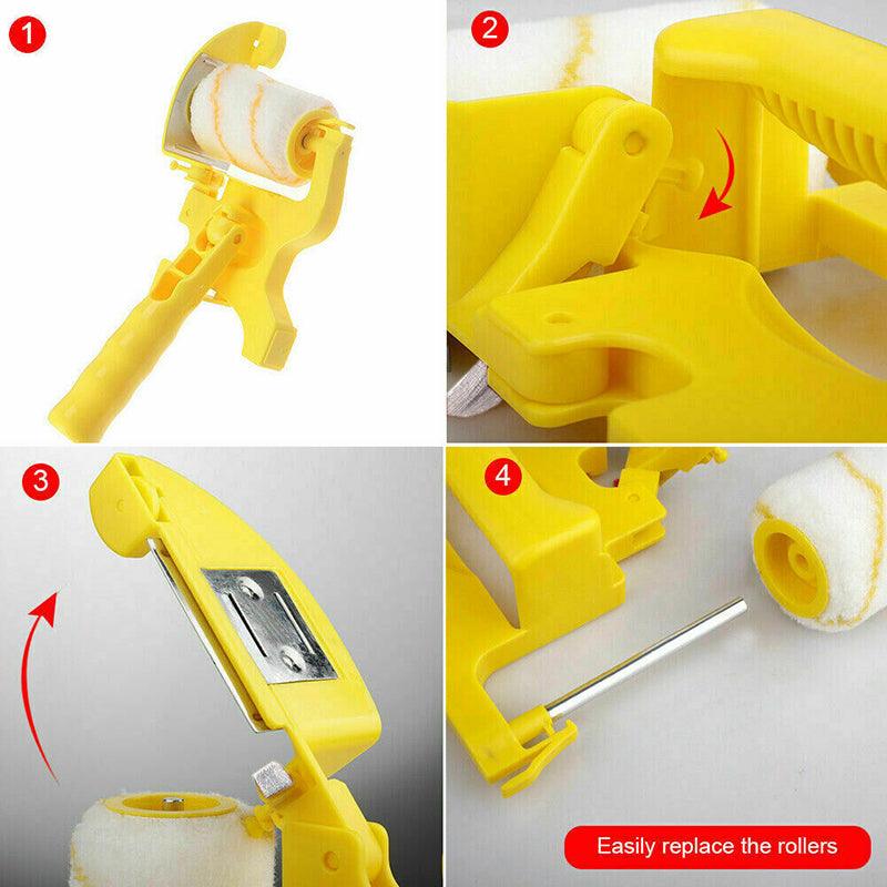 Handheld Paint Edger Roller Brush For Walls Ceilings Baseboards