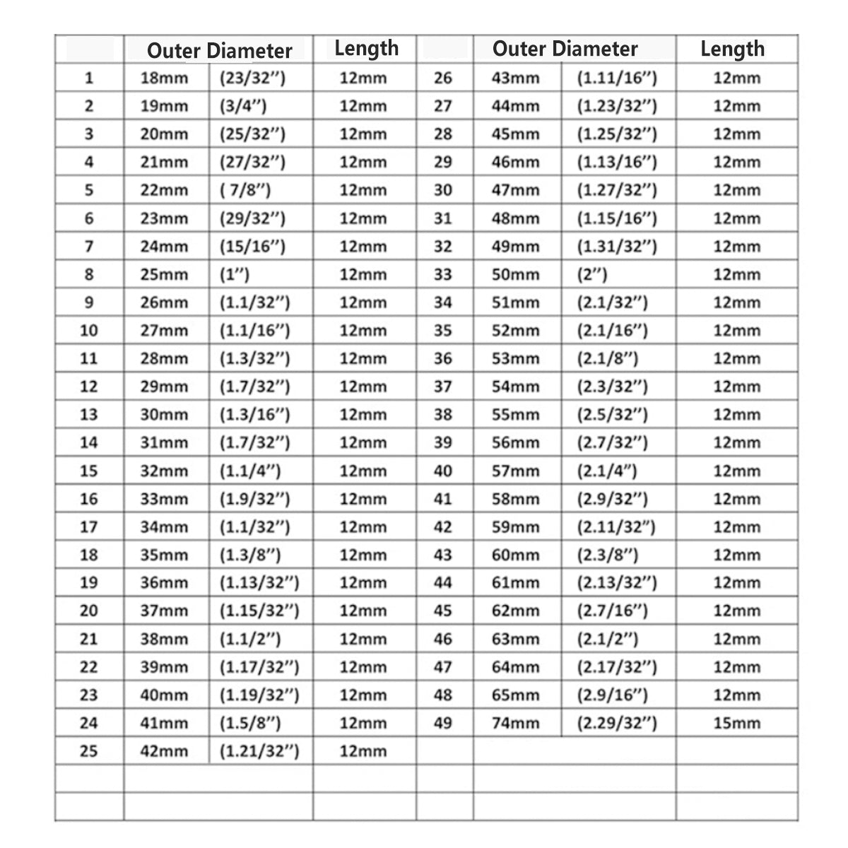 52-Piece Wheel Bearing Installation Tool Set for Automotive Hub Service