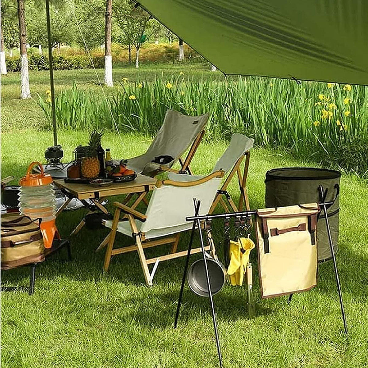 Folding Garden Leaf Bin Portable Outdoor Storage Bucket