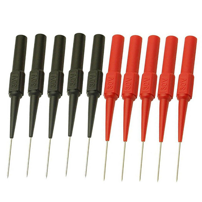 Multimeter Test Lead Extension Back Probes Sharp Needle Micro Pins 4 Pack