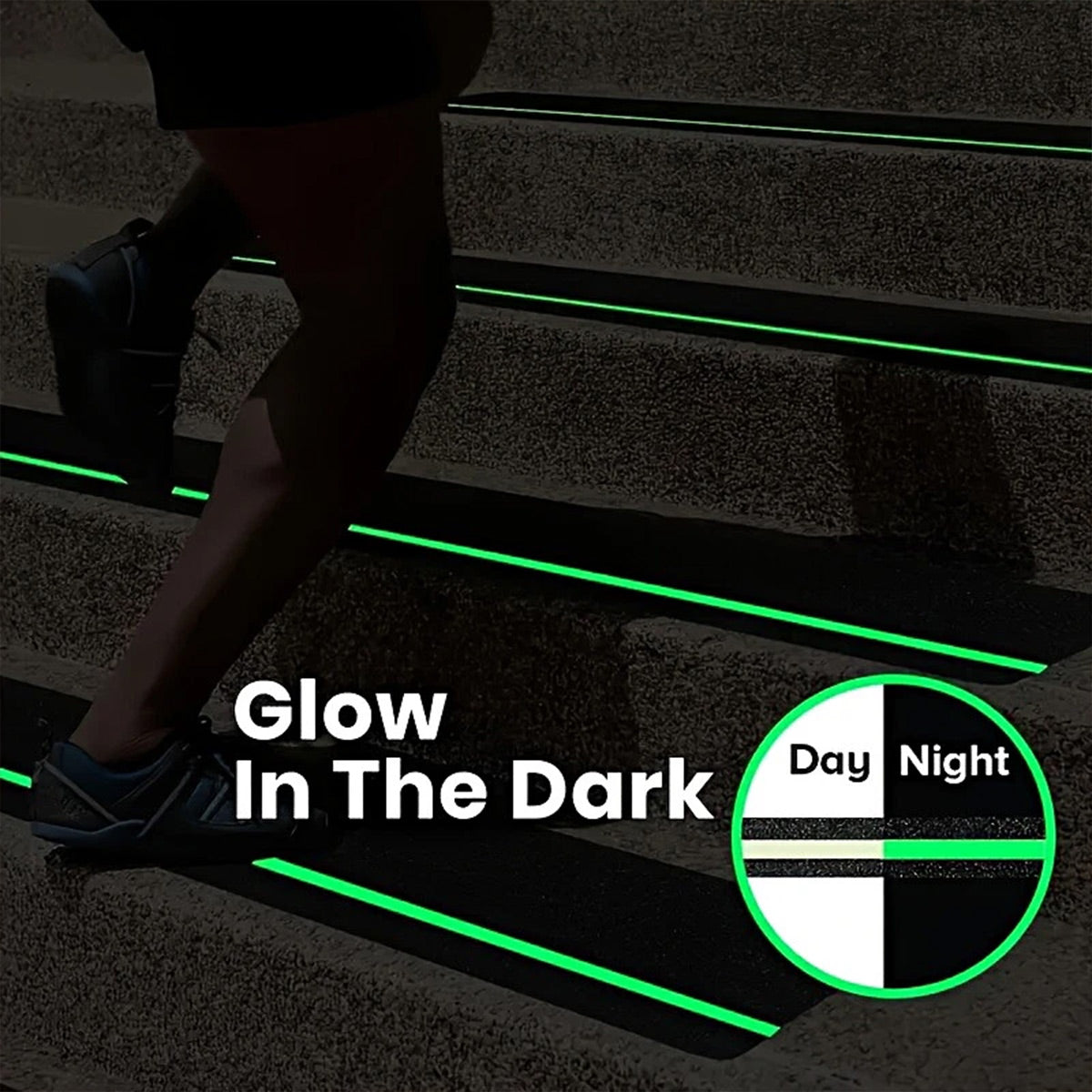 5PCS Non Slip Safety Grip Tape for Stairs Walkways Textured Adhesive